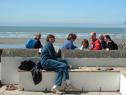 Bob,Esther,Meg,Rebecca,James,Barry,Helen with Pat taking the photo